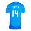 Camiseta de fútbol Italia Federico Chiesa 14 1ª equipación Euro 2024 Camiseta de fútbol Italia Federico Chiesa 14 1ª equipación Euro 2024